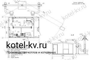 Блочно-модульная котельная 1 МВт чертеж